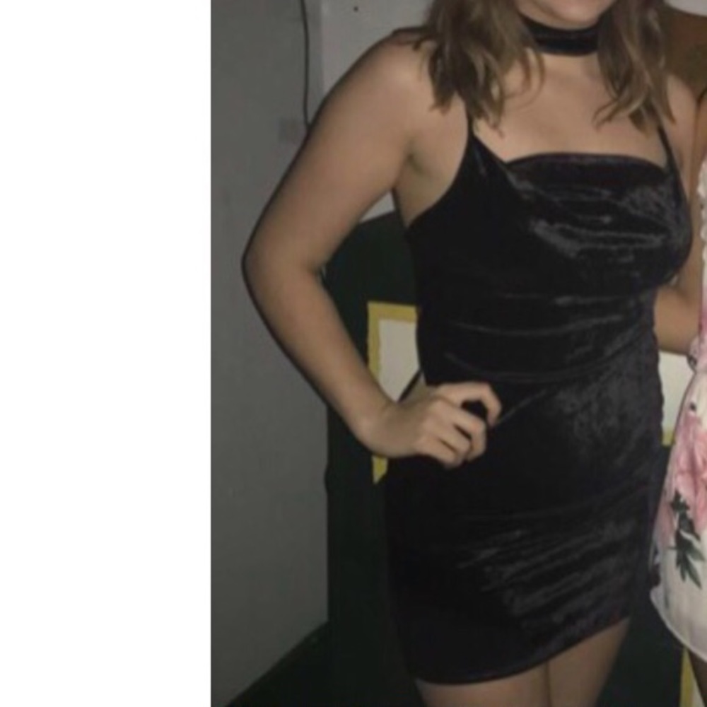 Velvet Dress w/ Choker